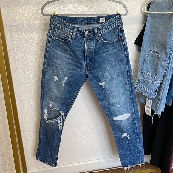 EUC Levi’s white oak cone denim 501 s skinny 28 - Picture 2 of 9